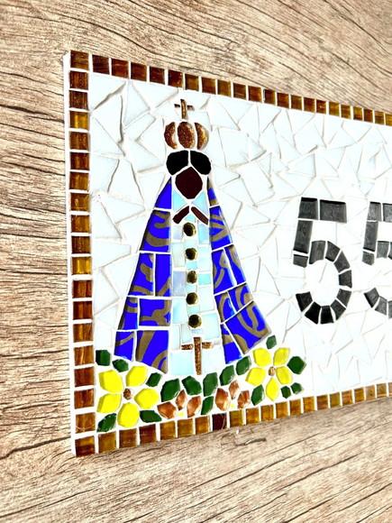 Número em Mosaico Nossa Senhora Aparecida