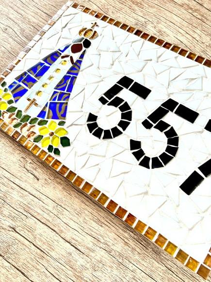 Número em Mosaico Nossa Senhora Aparecida