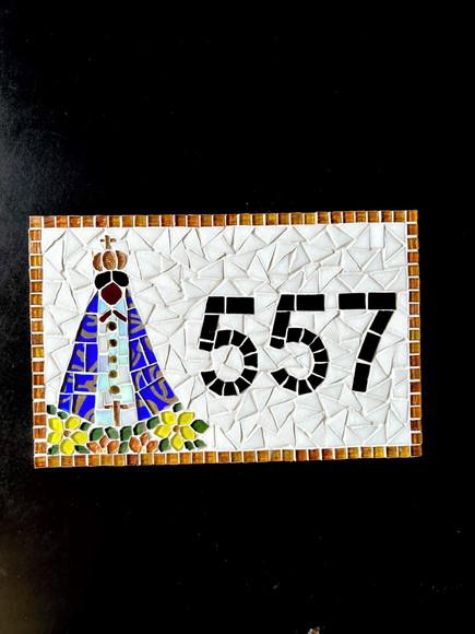Número em Mosaico Nossa Senhora Aparecida