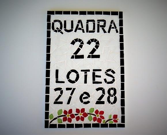 Número para Casa em Mosaico