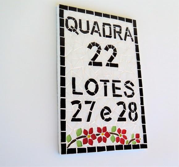 Número para Casa em Mosaico