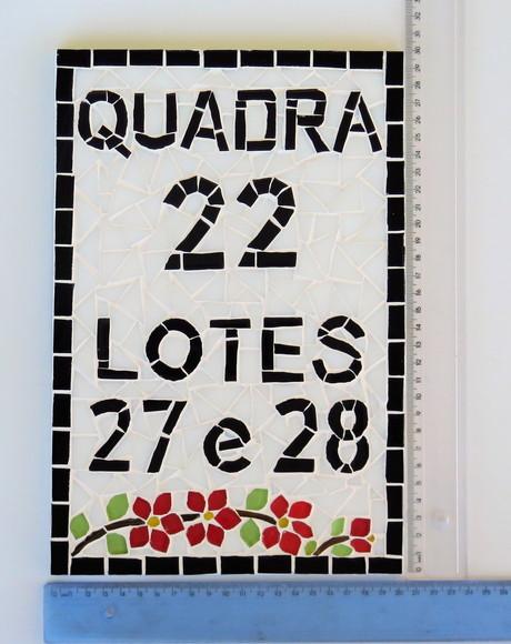 Número para Casa em Mosaico