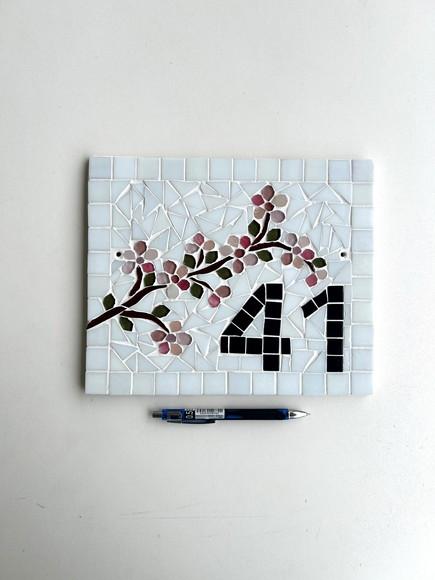 Número para Casa em Mosaico Cerejeiras