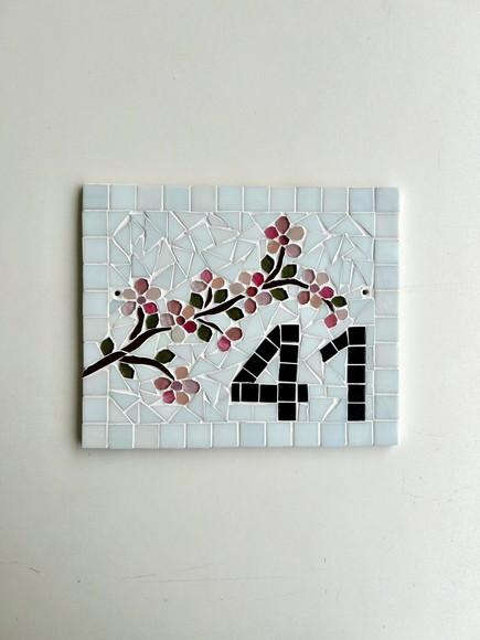 Número para Casa em Mosaico Cerejeiras