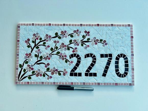 Número para Casa em Mosaico Cerejeiras