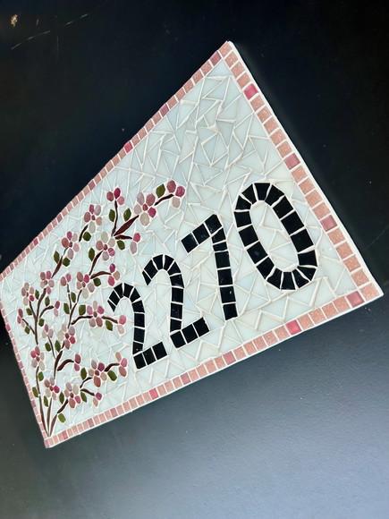 Número para Casa em Mosaico Cerejeiras