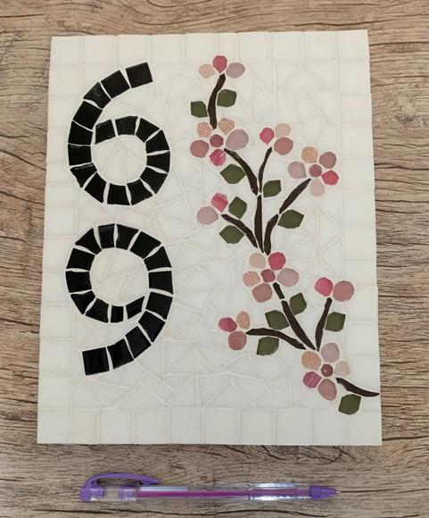 Número para Casa em Mosaico Cerejeiras