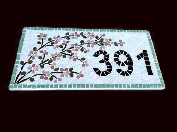 Número para Casa em Mosaico Cerejeiras