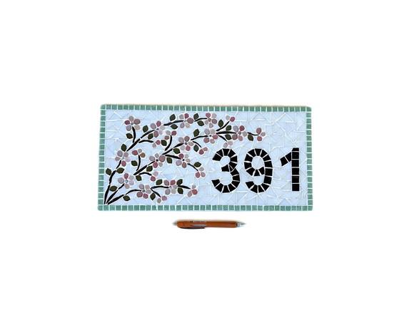 Número para Casa em Mosaico Cerejeiras