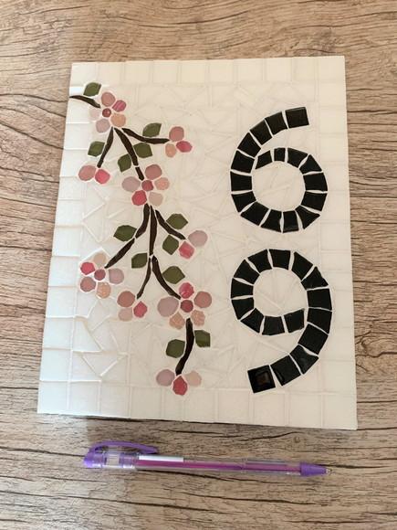 Número para Casa em Mosaico Cerejeiras