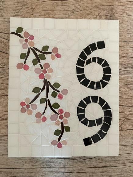Número para Casa em Mosaico Cerejeiras
