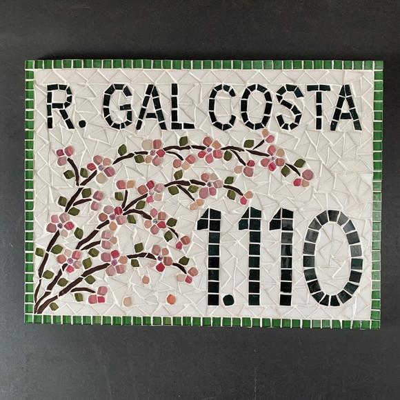 Número para Casa em Mosaico Cerejeiras