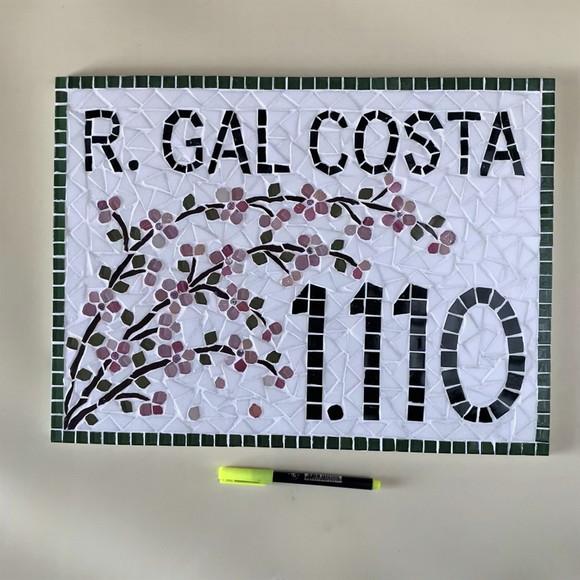 Número para Casa em Mosaico Cerejeiras