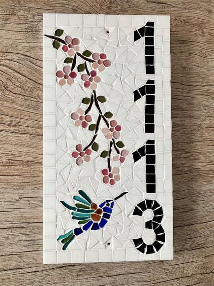 Número para Casa em Mosaico Cerejeiras 4 Dígitos