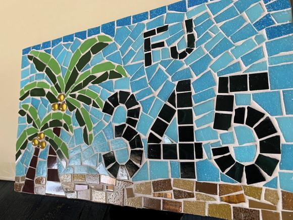 Número para Casa em Mosaico Coqueiro