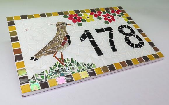Número para Casa em Mosaico Quero Quero