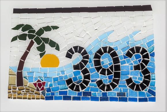 Número para Casa em Mosaico Sol e Praia