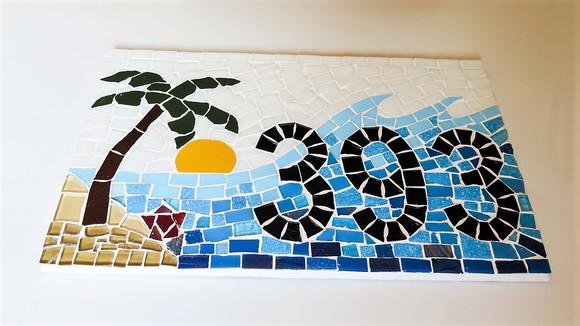 Número para Casa em Mosaico Sol e Praia