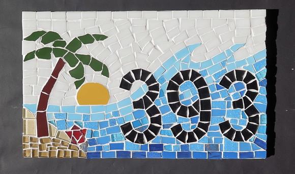 Número para Casa em Mosaico Sol e Praia