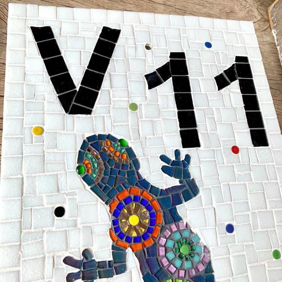 Número para Casa Mosaico Calango