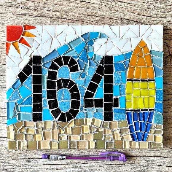 Número para Casa Mosaico Surf