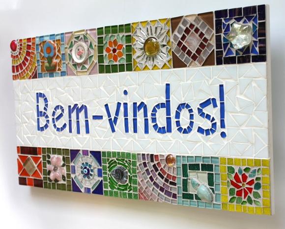 Painel de Boas Vindas em Mosaico