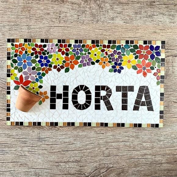 Placa em Mosaico Horta