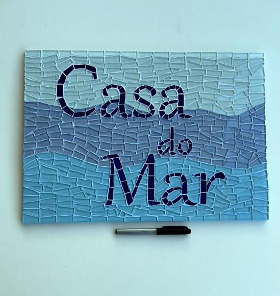 Placa em Mosaico Motivos Marinhos