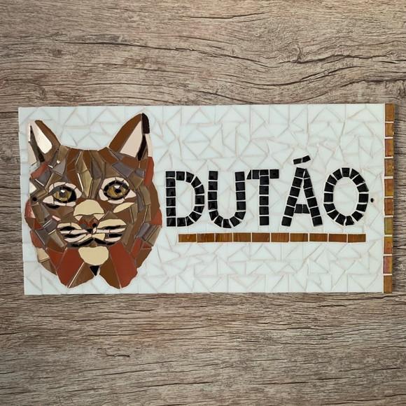 Placa em Mosaico Lince
