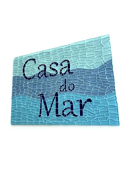Placa em Mosaico Motivos Marinhos