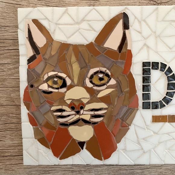 Placa em Mosaico Lince