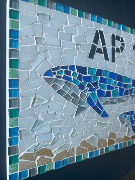 Placa em Mosaico Motivos Marinhos