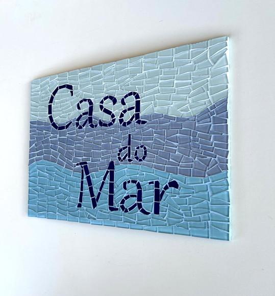 Placa em Mosaico Motivos Marinhos