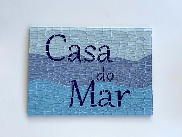 Placa em Mosaico Motivos Marinhos