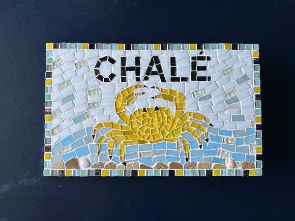 Placa em Mosaico Motivos Marinhos