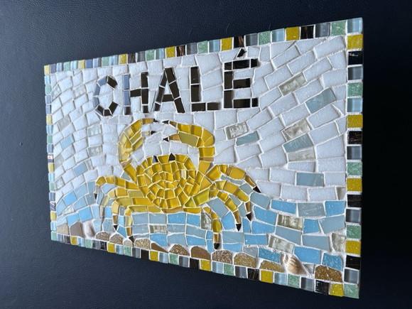 Placa em Mosaico Motivos Marinhos
