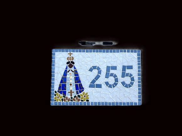 Placa em Mosaico Nossa Senhora Aparecida