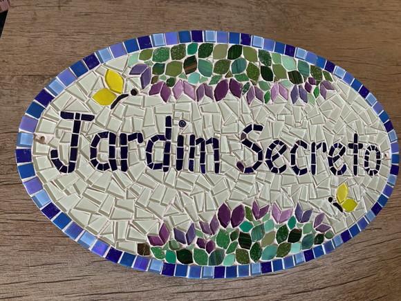Placa em Mosaico para Área Externa