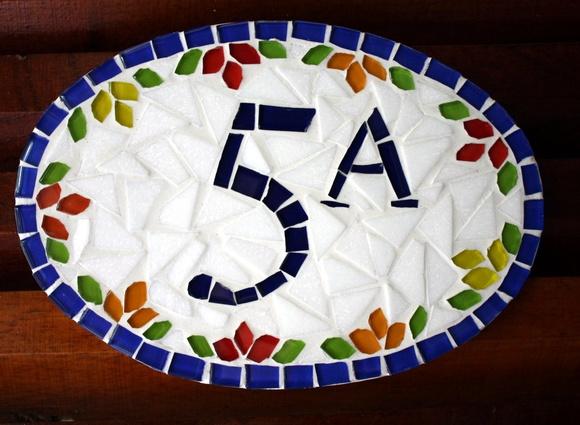 Placa para Apartamento em Mosaico