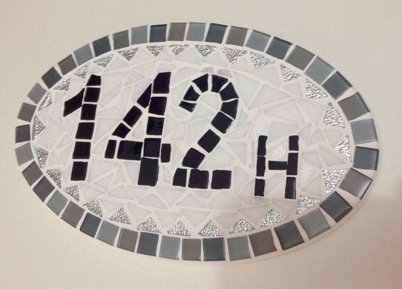 Placa para Apartamento em Mosaico