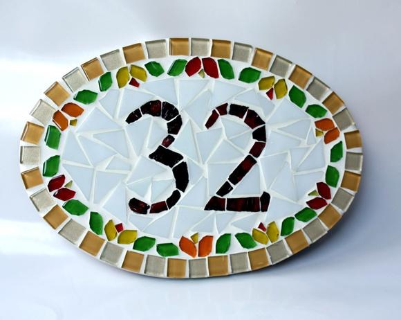 Placa para Apartamento em Mosaico