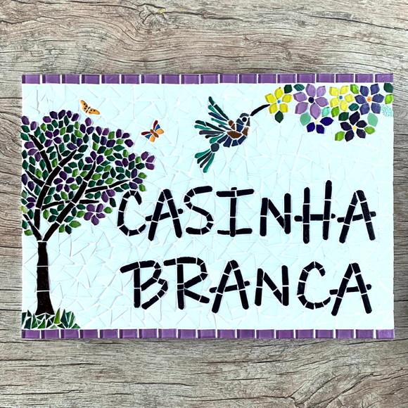 Placa Personalizada em Mosaico