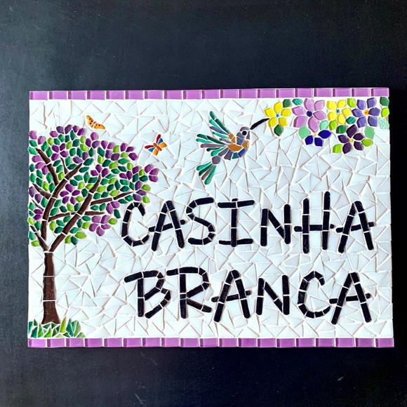 Placa Personalizada em Mosaico