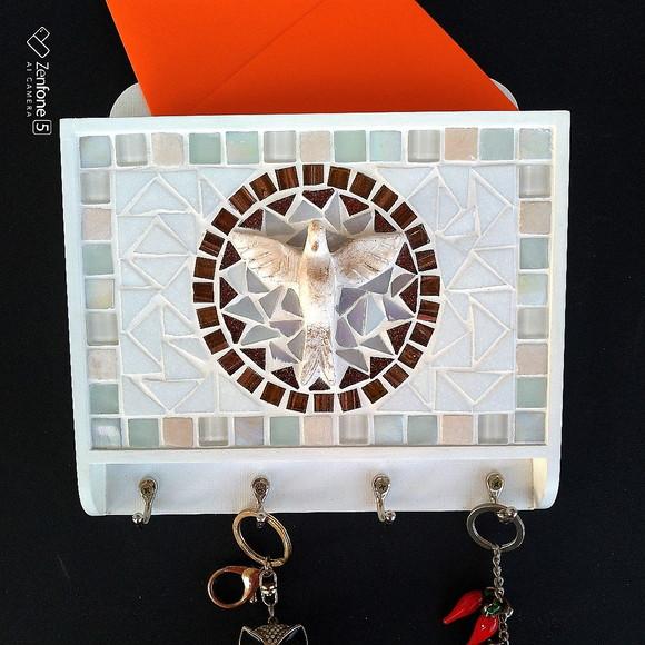 Porta Cartas e Chaves Mosaico Divino
