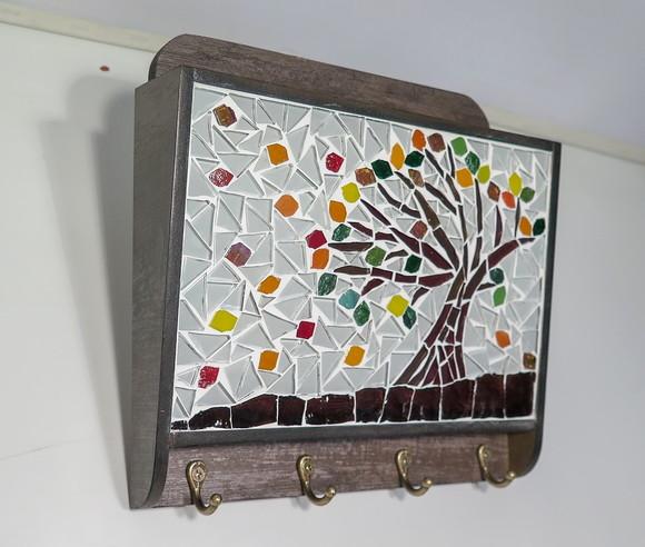 Porta Chaves Correspondência Mosaico Outono