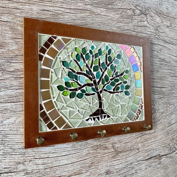 Porta Chaves em Mosaico Árvore da Vida
