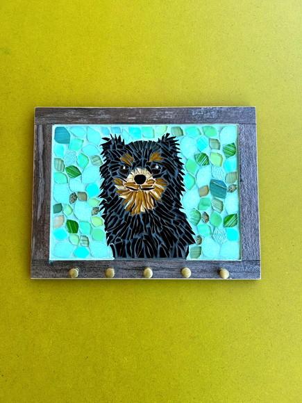 Porta Chaves em Mosaico Pet