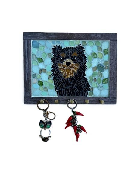 Porta Chaves em Mosaico Pet