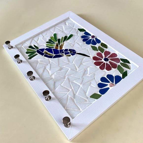 Porta Chaves Mosaico Beija-flor