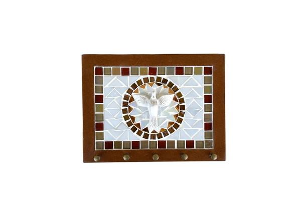 Porta Chaves Mosaico Divino Bege
